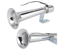 Generic Air Bocina, Cuernos de Aire CAR Universal Air Horn de Súper Fuerte 180dB Camión de Trompeta Single Corner para Vehículos Trenes Boats DC 12-24V (Colores electrochelados)
