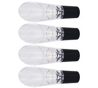 Generic Aireador de Vino, Juego de 4 Accesorios de Vino Duraderos y Ecológicos para Bares, Fiestas, Camping, Uso Doméstico (SILVER)