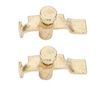 Generic Ajustador de Cuerda Resistente con Clamp/Holder Erhu de Metal para una Afinación Precisa, Afinador Fino de 2 Piezas en Color Dorado para Músicos