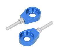 Generic Ajustadores Tensores de Cadena de 2 uds., 0,5 Pulgadas, Universales de Aluminio para Motocicletas, Bicicletas de Montaña, Compatibles con Eje de 13mm, Resistentes Al óxido y Resistentes (BLUE)
