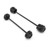 Generic Ajuste para MT07 FZ07 XSR700 Aluminio Rueda Delantera Trasera Horquilla Eje Deslizadores Protector de Choque para 2013-2020, Deslizador Antiestrés de Alta Torsión para Protección contra