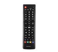 Generic AKB74915304 TV Reemplazo de Control Remoto Negro, Material ABS Duradero y Portátil, Distancia Remota de 10 M, para Control Remoto Roto o Viejo, 2 Baterías AAA, Adecuado para Usuarios de TV