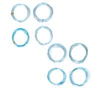 Generic Alambre de Aluminio Azul Claro para Hacer Joyas 8 Rollos de Alambre Artesanal Suave y Duradero Perfecto para Bricolaje y Fabricación de Modelos 0,6-3 Mm