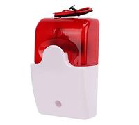 Generic Alarma de Sensor de Movimiento Alarma de Luz Sonora Resistente a Impactos Duradera para de Entrada, Color Rojo Material ABS (24V)