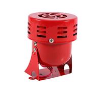 Generic Alarma de Sirena de Ataque Aéreo Impulsada por Motor Eléctrico de 12 V Fuerte 50 S para Rescate de Seguridad Metal Rojo 110 DB, Apto para Ultra Compacto, Escena aplicable: Guardia de Seguridad