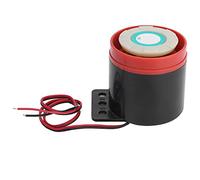 Generic Alarma de Zumbador ABS de 12 V, Resistente Al Agua, Alto Decibelio para Equipos Electrónicos Automotrices y Soluciones de Seguridad, 54x52 Mm