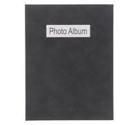 Generic Álbum de Fotos con 100 Ranuras para Recuerdos Álbum de Postales y Coleccionista Tamaño Grande Color Negro Multiusos para Scrapbooking Adecuado para Vacaciones y Bodas