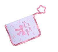 Generic Álbum de Fotos para bebé, Libro de Tela Suave con Bonito Lazo Rosa para Estimulación Visual Infantil y Recuerdos Preciados