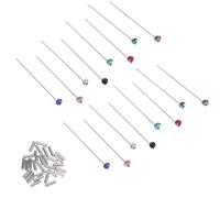 Generic Alfileres para Pañuelo Hijab de Hierro con Capuchón de Seguridad Diseño con Circonita Paquete 6 MM Mezcla de Colores Clip Ligero y Resistente para Uso Diario y Eventos