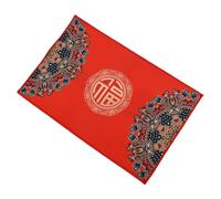 Generic Alfombra de Piso China Roja de Año Nuevo, Felpudo Ideal Absorbente de Construcción Premium para Interior, Exterior, Hogar, Oficina, Terciopelo de Cristal, 40 × 60 Cm (Gene