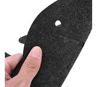 Generic Alfombrilla de Ratón de Fieltro Antiestática, Alfombrilla de Escritorio con Absorción de Golpes, Aislamiento Térmico, Gris Claro, 20x24cm, 1 Unidad, para Oficina y Hogar (gris oscuro)