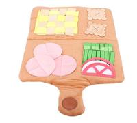 Generic Alfombrilla Interactiva para Olfatear Perros, Almohadilla de Alimentación Lenta de Felpa, Mejora la Inteligencia, Beneficios de Limpieza de Dientes para Participar en el Tiempo de Juego,