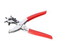 Generic Alicates Perforadores de Cuero, Herramienta de Perforación Multifunción Resistente para Correa de Reloj, Proyectos de Cuero y Manualidades