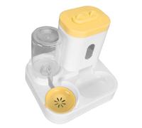 Generic Alimentador Automático de Agua de Gato, Exención de Agua de Alimentos de Gran Capacidad (Yellow)