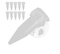 Generic Alimentador Automático de Alimento para Peces, Taza de Embudo de Gusano Rojo para Acuarios, Herramienta de Alimentación de Plástico Fácil de Usar, Paquete de 10