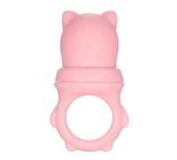 Generic Alimentador de Alimentos para Bebés Juguete para la Dentición para Bebés Pequeños con Cubierta de Silicona Suave y Cubierta Antipolvo de Seguridad Fácil de Limpiar para Azul/Rosa 1 Paquete