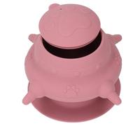 Generic Alimentador de Leche de Cachorro, Tazón de Leche de Alimentación de Cachorros Silicona de Limpieza Fácil para Gatos (PINK)