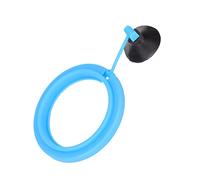 Generic Alimentador Flotante de Plástico para Acuario, Anillo de Comida Circular No Contaminante con Ventosa, Superficie de Agua Limpia para Peces (Blue)