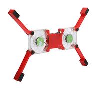 Generic Almohadilla de Refrigeración para Ordenador Portátil, Soporte Enfriador de Radiador USB Plegable Portátil para Juegos y Trabajo, 16 Soportes Antideslizantes (Rojo)