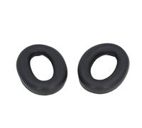Generic Almohadillas de Cuero Proteico de Repuesto para WH-1000XM2 MDR-1000X, Calidad de Sonido Mejorada, para Aislamiento de Ruido, 2 Almohadillas para los Oídos, 2 de Espuma (Black)