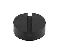 Generic Almohadillas de Gato para Coche, Adaptador de Almohadilla de Goma, Almohadilla de Elevación Duradera para Mantenimiento de Vehículos, 63mm, Negro, 1 Unidad
