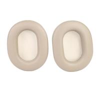 Generic Almohadillas para Auriculares Aislamiento de Ruido Cómodas Cojines de Repuesto para Auriculares Inalámbricos WH 1000XM5 Espuma Viscoelástica de Cuero Proteico 2 Unidades (Platino Plata)