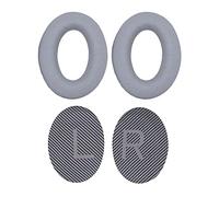 Generic Almohadillas para Oreja de Espuma con Memoria Blanda, Almohadillas Ergonómicas de Repuesto para Auriculares QC25 QC15 QC35 con Sensación Delicada (Gris-Plata)