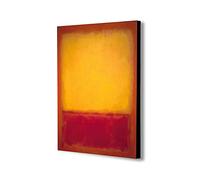 Generic Amarillo sobre morado de Mark Rothko - Lienzo decorativo para pared, varios tamaños (A2, 24.0 x 16.0 in)