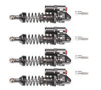 Generic Amortiguador de Aluminio RC, Resorte Doble Duradero para Coche Trepador de Control Remoto Axial SCX10 D90, Mecanizado CNC, 4 Uds.