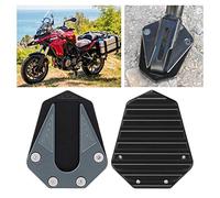 Generic Ampliador de Soporte Lateral Reforzado de Aluminio para Motocicleta TRK 502 2017-2019, Placa Base Antideslizante con Revestimiento Anodizado para Mejorar la Estabilidad de Estacionamiento