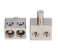 Generic Amplificador de Audio para Automóvil Reductores de Entrada Dual Divisor de Cobre Puro de Alta Conductividad para Instalación de Cable de Calibre Doble 1/0, 2 Piezas de Audio para Automóvil