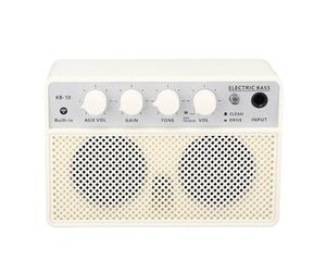 Generic Amplificador de bajo BT Compacto Amplificador de bajo Eléctrico de Alto Rendimiento 10 W DC5 V 1 A para Cualquier Estilo de Interpretación ABS 1 X Altavoz de bajo para Varios Géneros Musicales