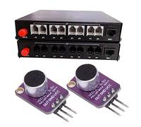 Generic Amplificador de Micrófono Electret Ajustable MAX4466 Amplificador de Señal de Audio Confiable para Proyectos de Grabación y Conversión de Voz FFT 2 Unidades