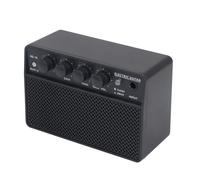 Generic Amplificador de Práctica de Guitarra Eléctrica Recargable de 10 W Amplificador de Guitarra Portátil con Canales de Limpieza y Distorsión Bluetooth Batería Incorporada para