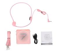 Generic Amplificadores de Voz Portátiles con Sonido Claro y Batería de Larga Duración para Enseñar Yoga, Micrófono con Cable para Profesores, Tamaño Libre de Material (PINK)