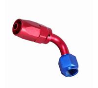 Generic AN6 Racing Oil Fuel Line Manguera Extremo Giratorio Macho Adaptador Durable Aspecto Brillante para Tubo de Enfriador de Aceite con Extremos AN-6 Color Rojo (AN6-90°)