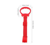 Generic Anillas de Gimnasia Infantiles Bebés 4 Unidades Rojo y Azul Asas de Ejercicio Seguras para Cuna y Parque Aro de Tracción Manual para Desarrollo Físico y Coordinación