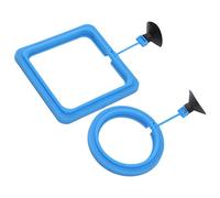 Generic Anillo de Alimentación Seguro para Peces, Alimentador Flotante de Alimentos con Ventosa Fuerte para Pecera, Prevención del Acoso de Peces, Mantener la Limpieza, Buen Ayudante