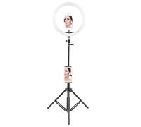 Generic Anillo de Luz LED Regulable con Trípode para Maquillaje y Grabación de Vídeos y Temperatura de Color Ajustables de 12 Pulgadas