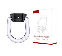 Generic Anillos de Luces de Relleno LED con Iluminación sin Sombras para 4, Luz Ergonómica con Clip para Retratos y Vlogs, 4 Modos de Color y Control de Brillo, Diseño Compacto Portátil