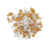 Generic Anillos de Trenza para el Cabello Accesorio para el Cabello de Material Metálico Flexible para una Apariencia Elegante 160 Piezas