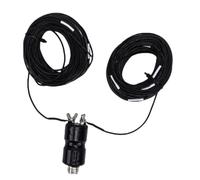 Generic Antena Balun de Media Alimentada por Extremo HF Flexible para Uso de 5 a 50 MHz, 9 Bandas, Material ABS Impermeable, Ideal para Actividades Al Aire Libre