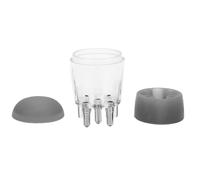 Generic Aplicador de Cuero Cabelludo a Prueba de Fugas de 5 Ml con Peine de Bola de Rodillo para Aplicación de Aceite para el Cabello ABS Duradero Listo para Viajar (Color transparente)