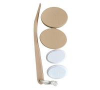 Generic Aplicador de loción para la espalda con mango de madera de alta elasticidad y almohadillas suaves reemplazables de EVA para una aplicación de crema hidratante sin esfuerzo, adecuado para