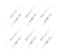 Generic Aplicador de Pincel de Labios de Silicona Blanco 12 Piezas, Mini Tamaño Portátil para Bálsamo Labial y Mascarilla Labial, Accesorio Cosmético para Maquillaje Diario