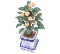 Generic Árbol de Cítricos en Miniatura de Casa de Muñecas 1:12, Modelo de árbol Frutal Artificial Realista para Decoraciones, Adecuado para Casa de Muñecas a Escala 1:12, Material de Resina, 3,0 X