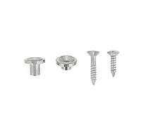 Generic Árbol de Cuerdas de Guitarra, 2 uds., Retenedor Duradero de Aleación de Cobre y Zinc para Accesorio de Pieza de Guitarra Eléctrica (SILVER)
