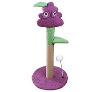 Generic Árbol Trepador para Gatos con Forma de UVA Morada, Torre Multifuncional para Gatos de Sisal para Gatitos, Rasguños y Escaladas, Fácil de Instalar para Apartamentos de Soltero