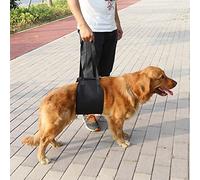 Generic Arnés de Apoyo para Perros Negro Duradero con Asa para Asistencia de Movilidad para Caninos Pequeños a Grandes que Necesitan Apoyo, Poliéster Ajustable con Forro de Algodón Suave, Adecuado (S)
