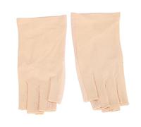 Generic Arte de Uñas Cuidado de la Piel de la Mitad de los Dedos, Anti UV Protección de Quemaduras Solares para Manicuras (Beige)